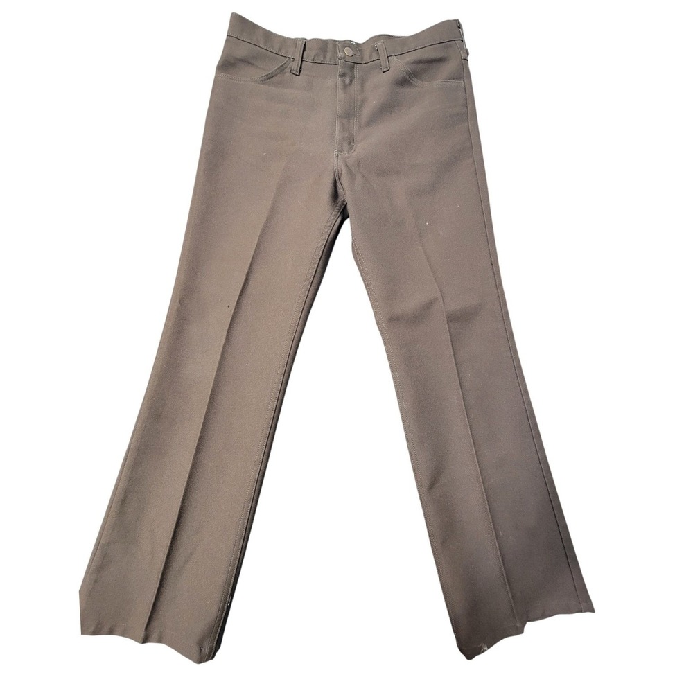 Vintage Wrangler Jeans Mens 36X32 Brown 82BN Dress Pants Wrancher Cowboy
